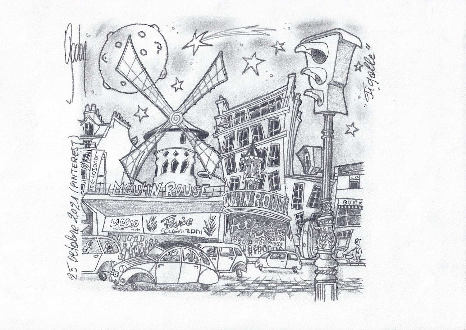 Croquis - Pigalle