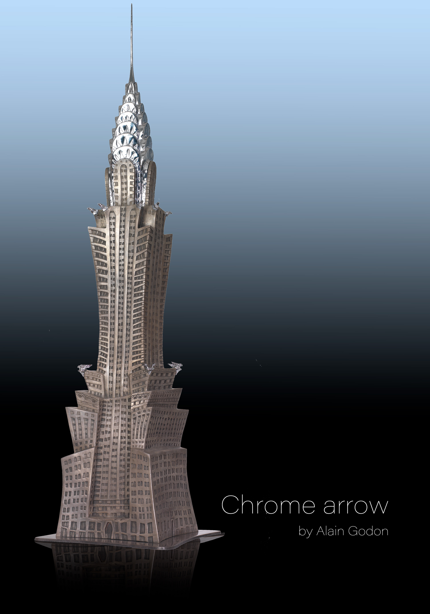 Sculpture - Chrome arrow