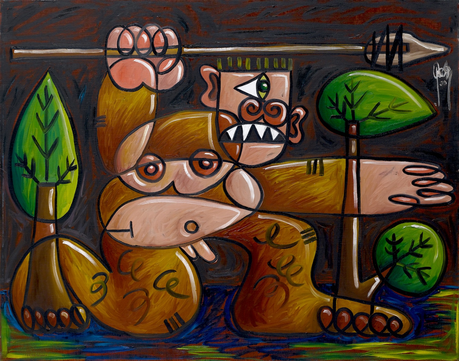 Oil - Le cyclope a la chasse